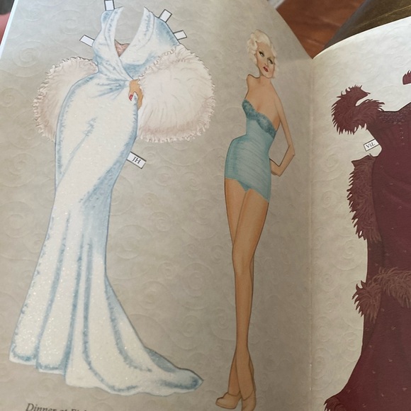 Vintage Golden Age of Hollywood Paper Dolls with Glitter by Gregg Nystrom - Picture 4 of 4